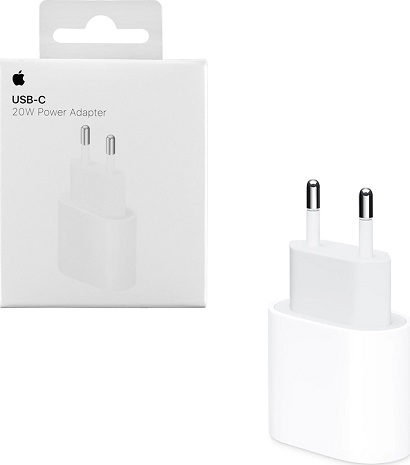 Apple Φορτιστής Χωρίς Καλώδιο με Θύρα USB-C 20W Power Adapter (MUVV3ZM/A) White EU