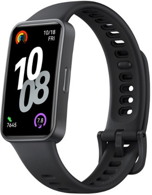 HUAWEI BAND 10 NOR-B19 BLACK / BLACK FLUOROELASTOMER STRAP EU