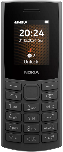 NOKIA 105 4G TA-1691 DS CHARCOAL ΜΕ ΕΛΛΗΝΙΚΟ ΜΕΝΟΥ EU
