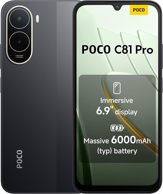 POCO C81 PRO 128GB ROM/4GB RAM BLACK EU