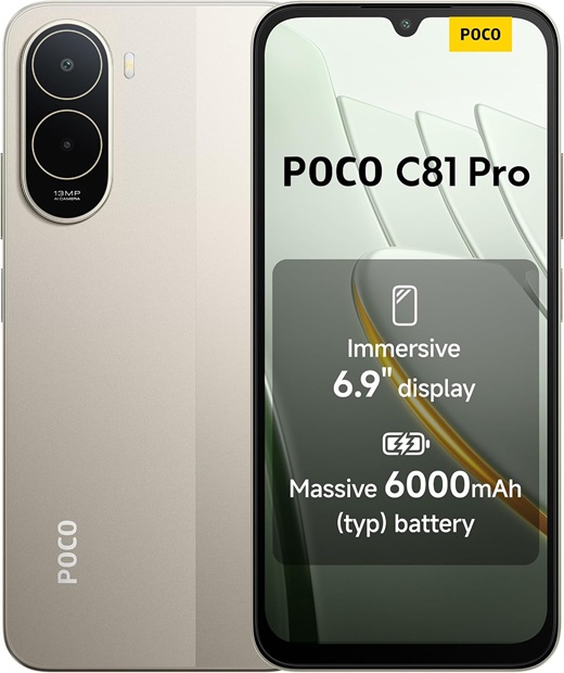 POCO C81 PRO 128GB ROM/4GB RAM GOLD EU