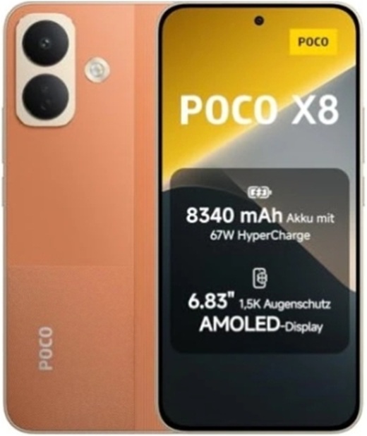 POCO X8 5G 256GB ROM/8GB RAM ORANGE EU
